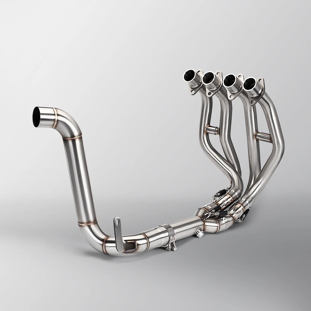 High-Performance Stainless Steel Exhaust Pipe for ZX-25R ZX 25R ZX5R Racing Dual Outlet Straight Entire Section New Condition